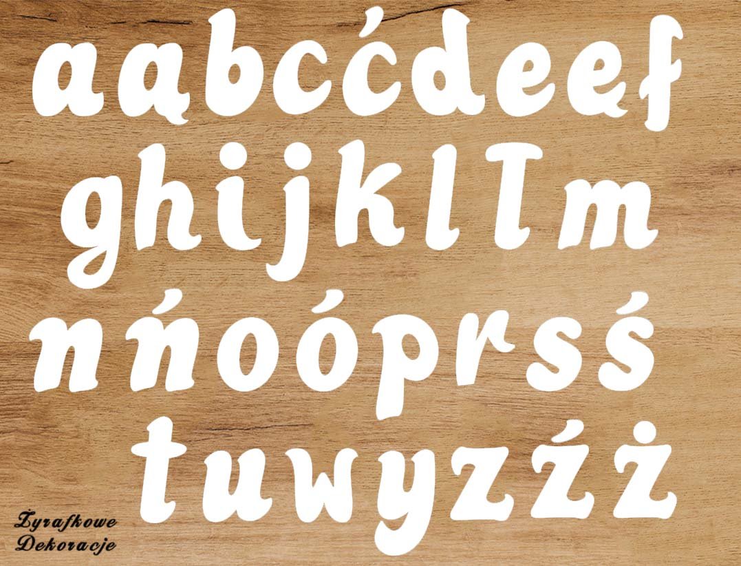 Small Writte dowolny napis białe