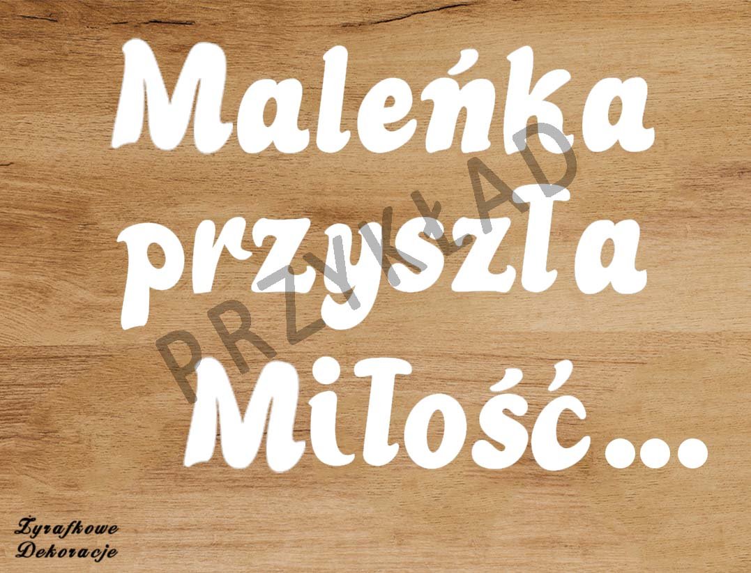 Small Writte dowolny przykład maleńka