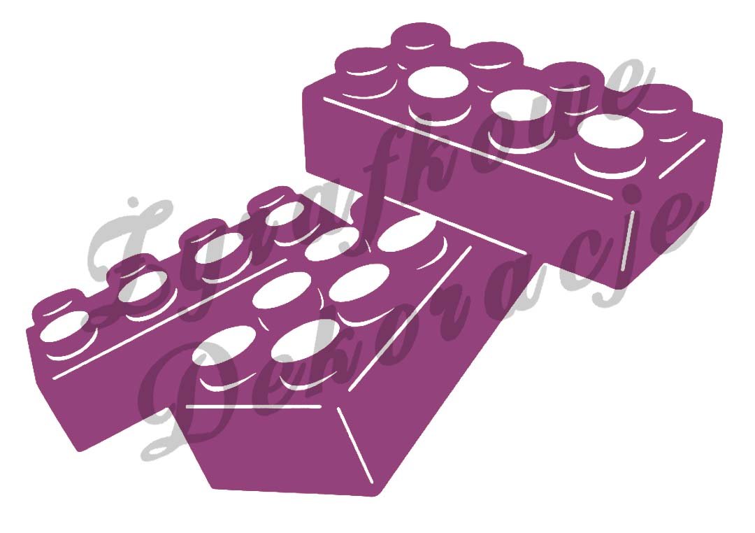 Lego fioletowy