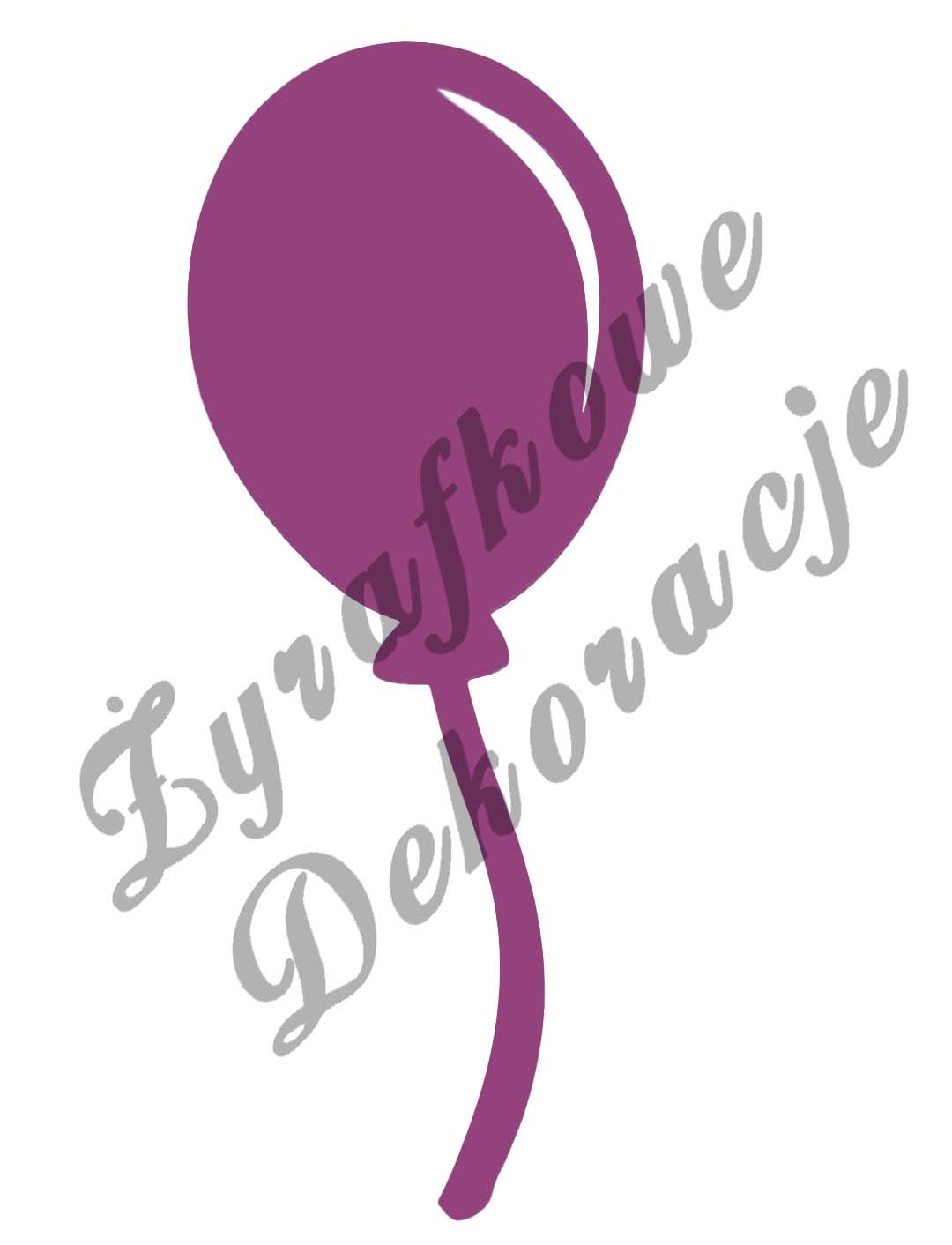 Balon fioletowy