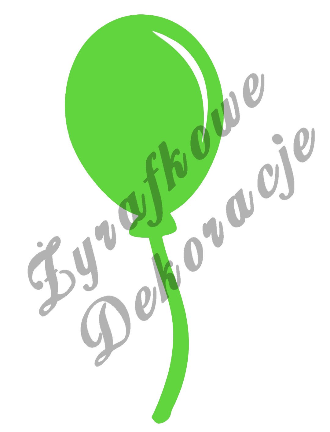 Balon zielony jasny